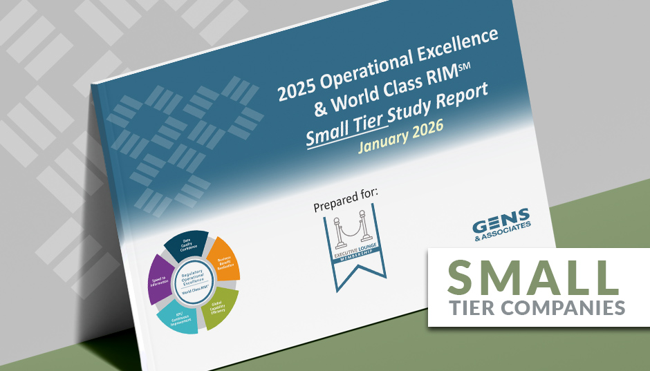 2025 Operational Excellence and World Class RIM Study (SMALL TIER ONLY)