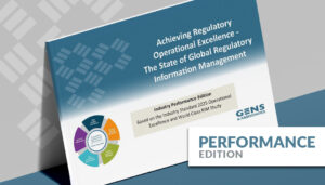 The Performance Edition of the Regulatory Operational Excellence and World Class RIM℠ Study